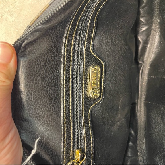 RARE VINTAGE FENDI POCHETTE ZUCCA BAGUETTE BAG - Picture 6 of 10